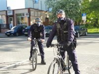 monieccy policjanci na rowerach